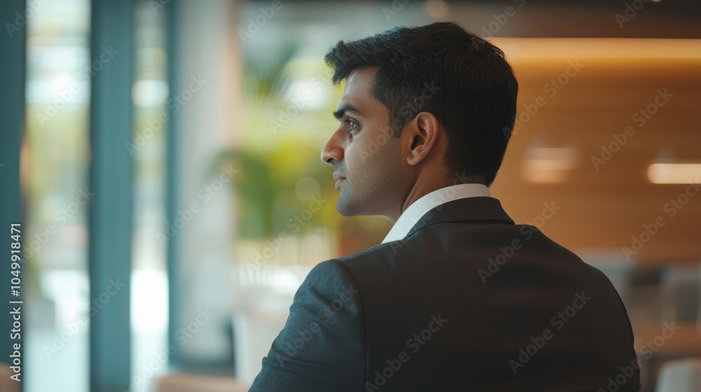 An Indian man engaged in a professional discussion at a corporate meeting, showcasing leadership and expertise An Indian man engaged in a professional discussion at a corporate meeting, showcasing leadership and expertise