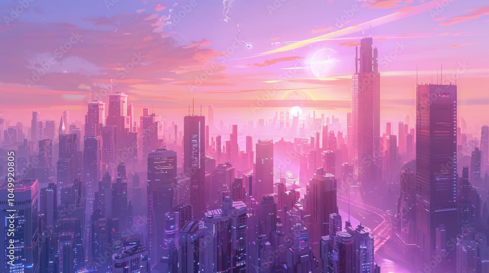 Fototapeta premium future city