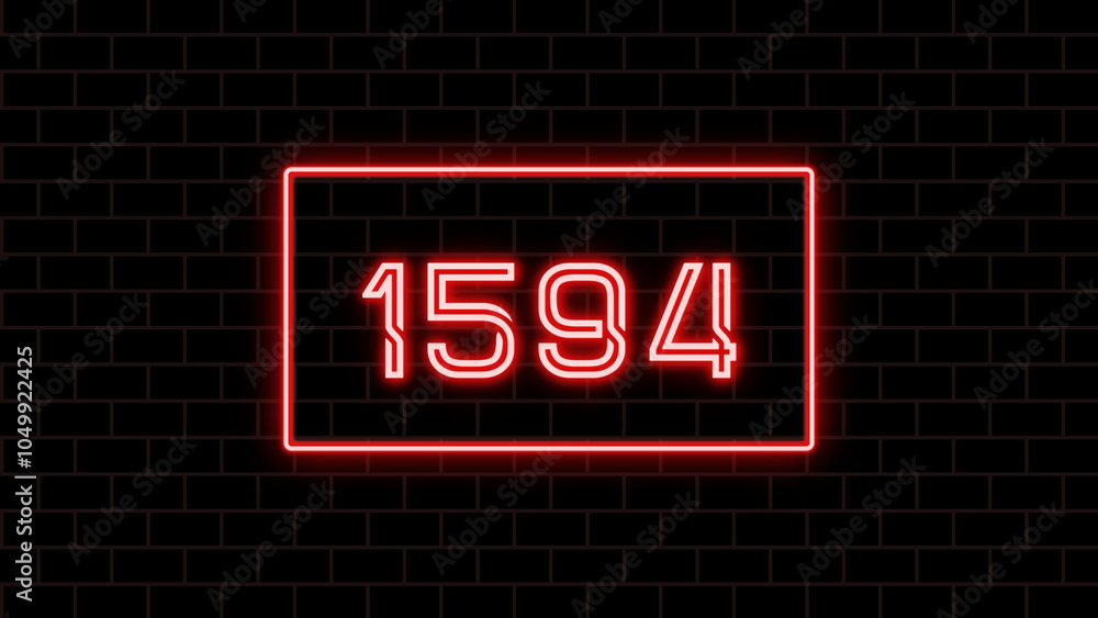 1594年のネオン文字 1594年のネオン文字