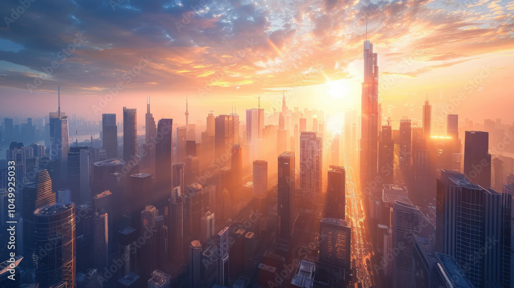 Fototapeta premium surreal future city