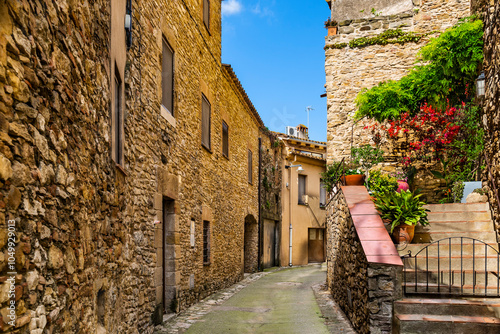 Palau Sator is a medieval town in Catalonia, northern Spain, on the Costa Brava. photo