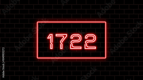 1722年のネオン文字