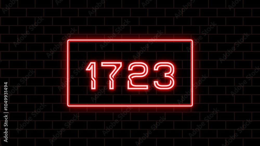 1723年のネオン文字 1723年のネオン文字