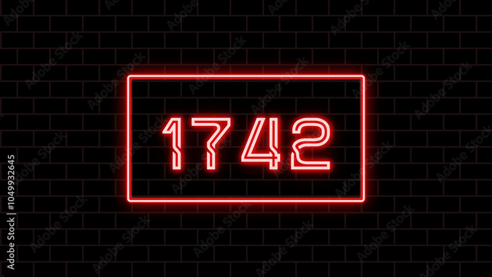 1742年のネオン文字 1742年のネオン文字