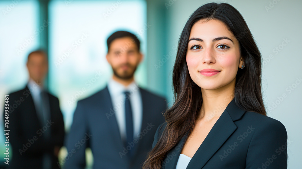 Professional Woman in Corporate Office Setting Professional Woman in Corporate Office Setting