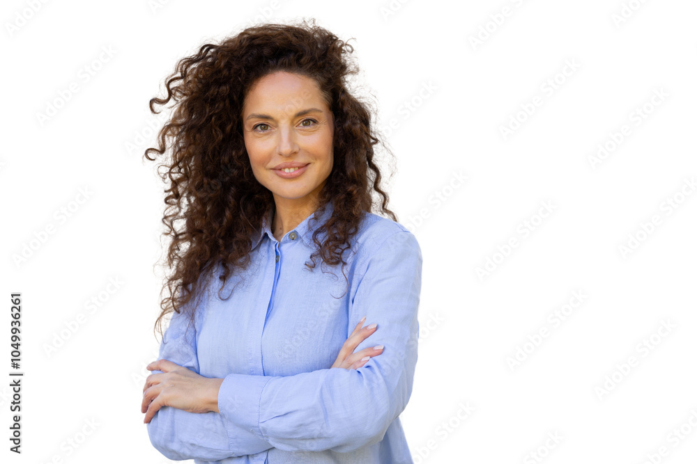 Confident Latina woman with a successful professional presence Confident Latina woman with a successful professional presence
