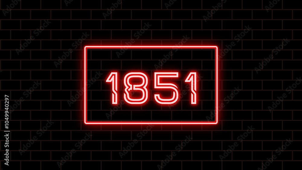 1851年のネオン文字 1851年のネオン文字