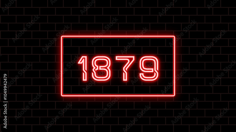 1879年のネオン文字 1879年のネオン文字