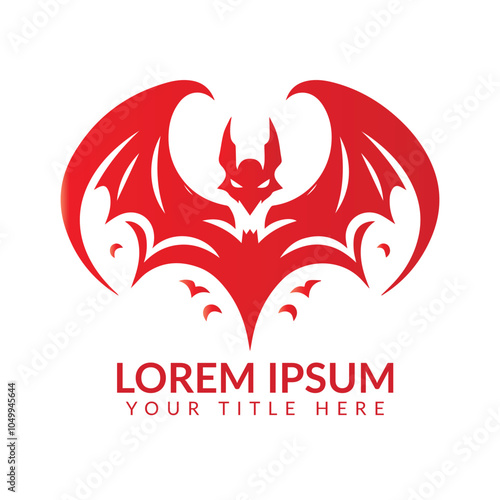 Vector bat open wings flying concept elements logo icon illustration