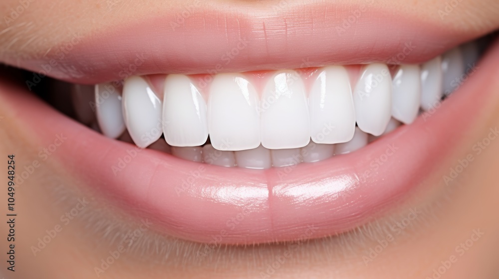 A vibrant close-up features a female smile displaying perfectly white veneers alongside a shade guide for tooth whitening, emphasizing dental care and aesthetics A vibrant close-up features a female smile displaying perfectly white veneers alongside a shade guide for tooth whitening, emphasizing dental care and aesthetics