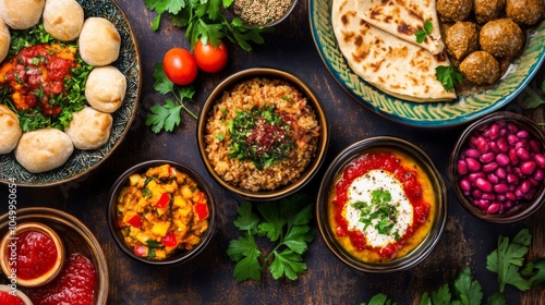 Wallpaper Mural Vibrant Eastern Cuisine with Fresh Ingredients Torontodigital.ca