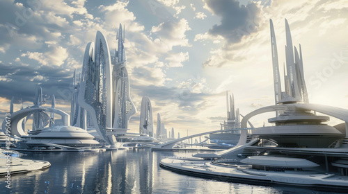 futuristic city