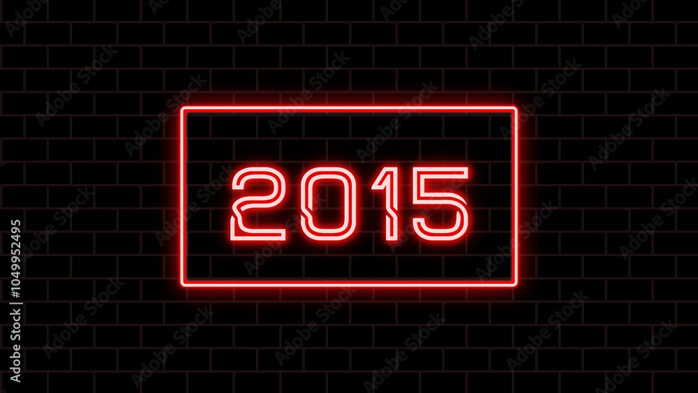 2015年のネオン文字 2015年のネオン文字