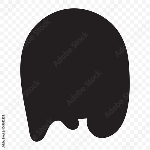 Black Liquid Flowing, spilled, drop, splash, leak concept vector paint drops icon. Ink drip and black Melt Drips. vector illustration.