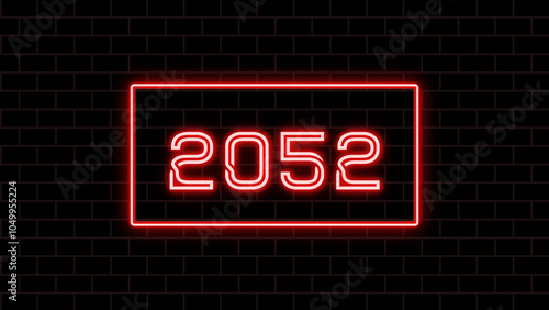 2052年のネオン文字