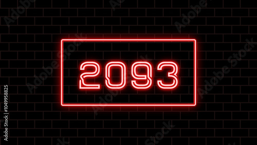 2093年のネオン文字