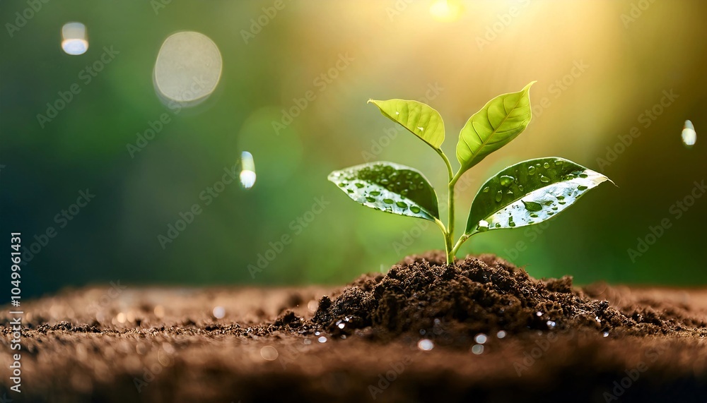 A little coffee tree sprout with soil isolated white background with clipping path A little coffee tree sprout with soil isolated white background with clipping path
