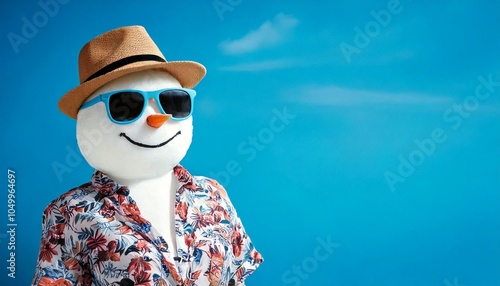 Winter on Vacation Sun-Kissed Snowman photo