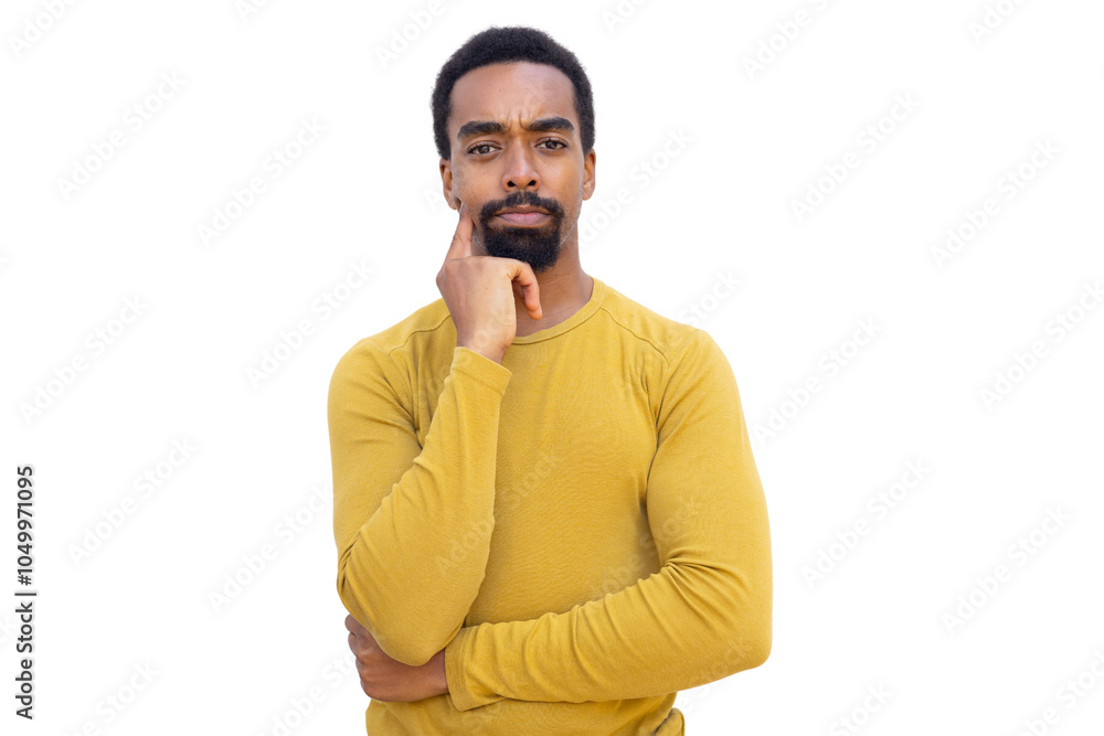 Successful young businessman with a focused gaze Successful young businessman with a focused gaze