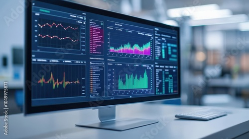 Wallpaper Mural Modern Digital Display of Data and Analytics Trends Torontodigital.ca