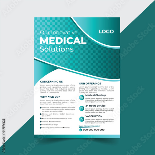 Medical healthcare flyer social media design and medical poster Instagram web promotional banner template
