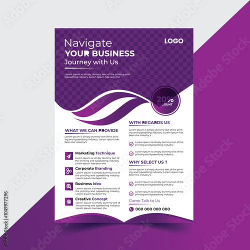 Vector creative flyer design poster, banner for business template