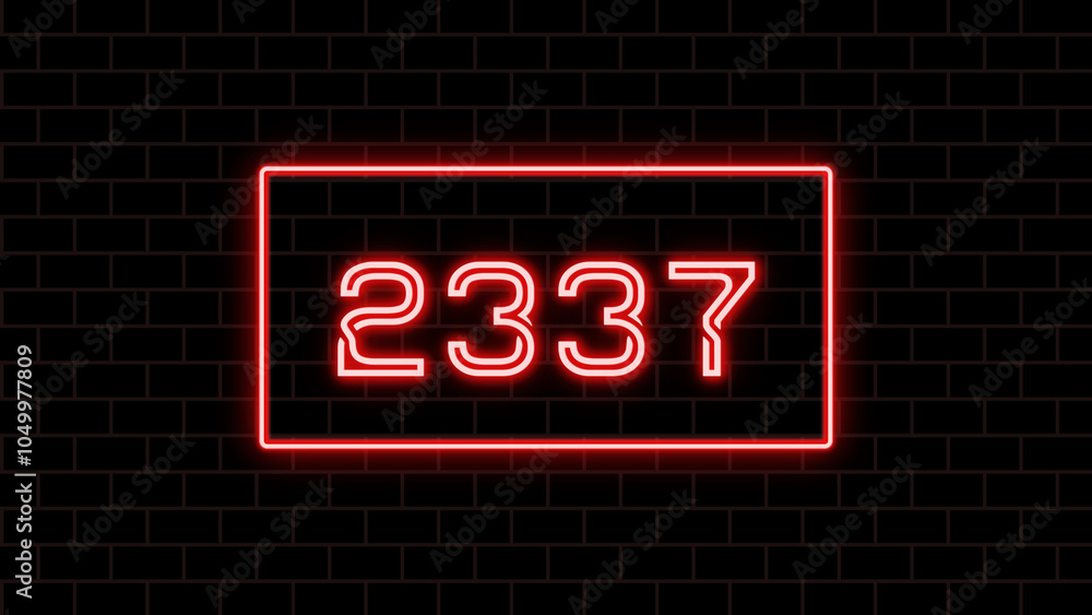2337年のネオン文字 2337年のネオン文字