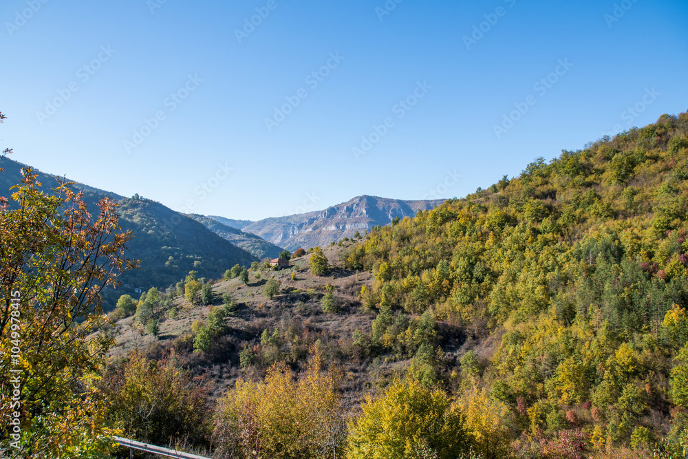 Iskar Gorge in Stara Planina mountain, north of Sofia. Selective focus. Iskar Gorge in Stara Planina mountain, north of Sofia. Selective focus.