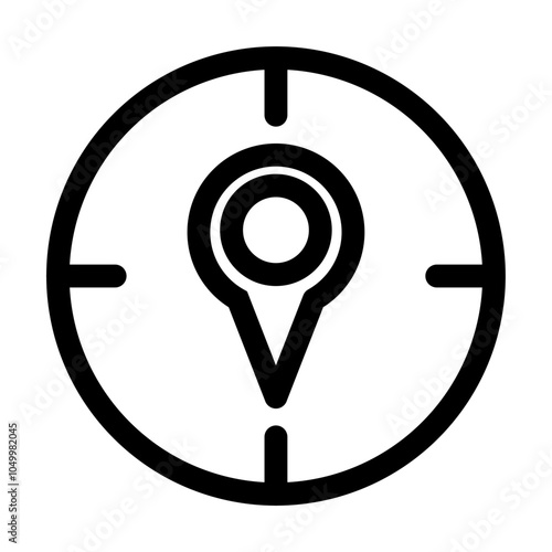 Free Download GPS location - modern GPS location or navigation icon symbol - GFXLoad