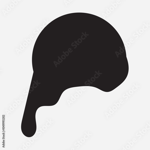 Black Liquid Flowing, spilled, drop, splash, leak concept vector paint drops icon. Ink drip and black Melt Drips. vector illustration.