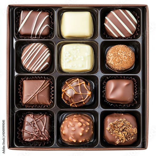 Box of assorted chocolates, delightful treats