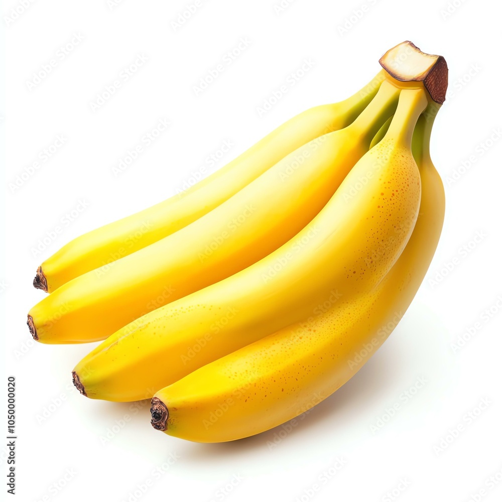Fresh ripe bananas on white isolate background Fresh ripe bananas on white isolate background
