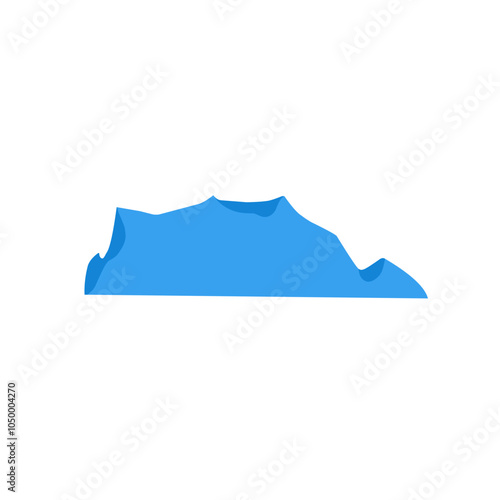 blue iceberg vector