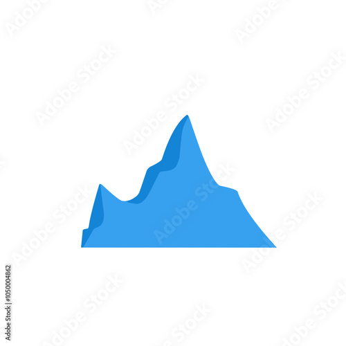 blue iceberg vector