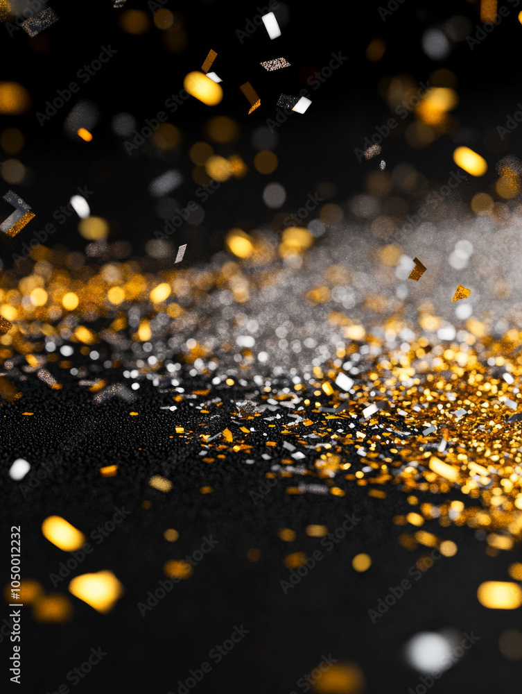 Naklejka premium Sparkling confetti,