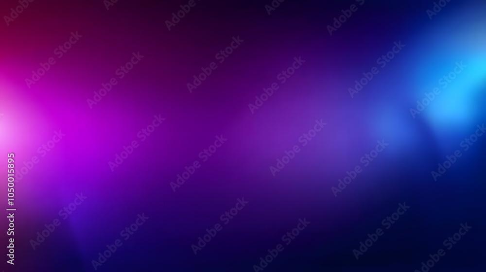 Obraz premium High-Resolution Blue and Purple Gradient Background with Soft Light Rays, Blurred Edges, and Minimalist Design in Dark Blue, Pink, and Purple Tones