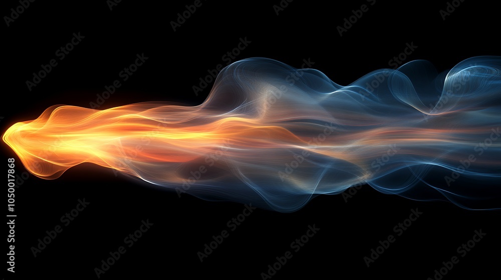 Obraz premium Abstract flowing waves of light in vibrant colors.