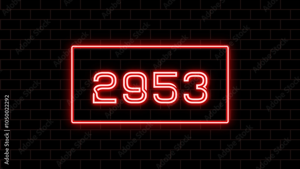 2953年のネオン文字 2953年のネオン文字