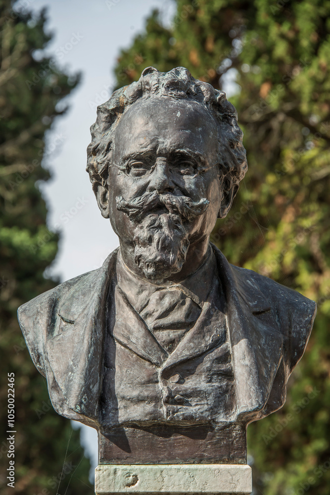 Fototapeta premium Friedhof, Grabstein, Statue