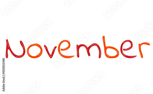 november banner. it is suitable for card, banner, or poster