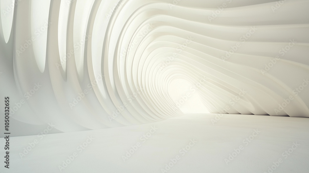 astarte.ai: Ethereal Curved Passage in Minimalist Architecture astarte.ai: Ethereal Curved Passage in Minimalist Architecture