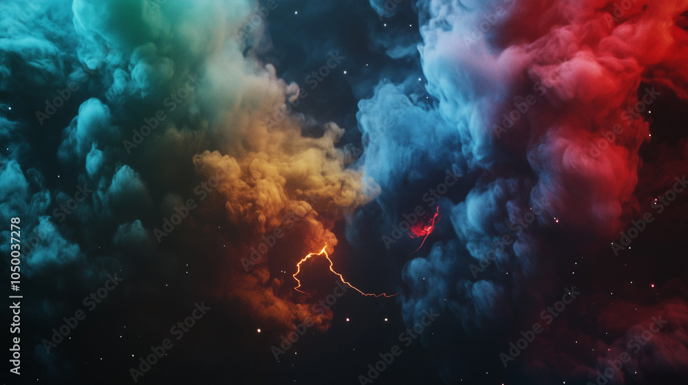 Fototapeta premium Abstract Smoke Element: Swirling, Ethereal Vapors Creating Dynamic Shapes and Flowing Motion
