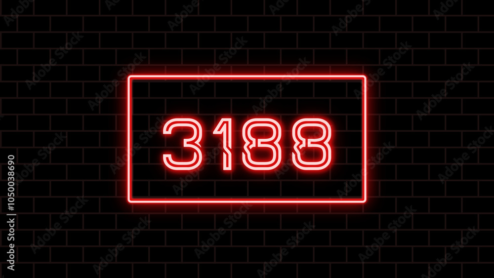 3188年のネオン文字 3188年のネオン文字