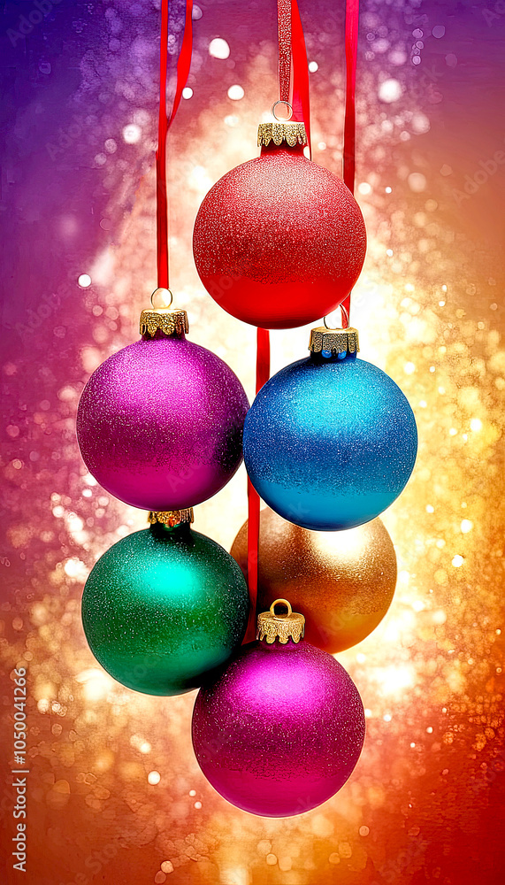 Beautiful glowing background with Christmas and New Year decorations and colorful balls. Vertical winter Christmas picture. Vertical beautiful background with Christmas and New Year decorations.
Beautiful glowing background with Christmas and New Year decorations and colorful balls. Vertical winter Christmas picture. Vertical beautiful background with Christmas and New Year decorations.