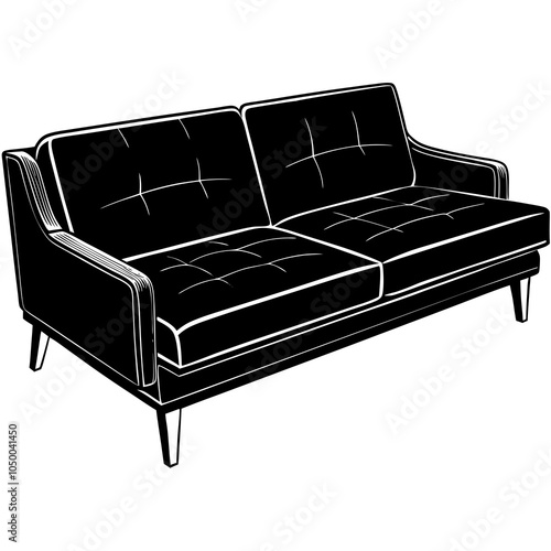 Sectional Sofa set silhouette