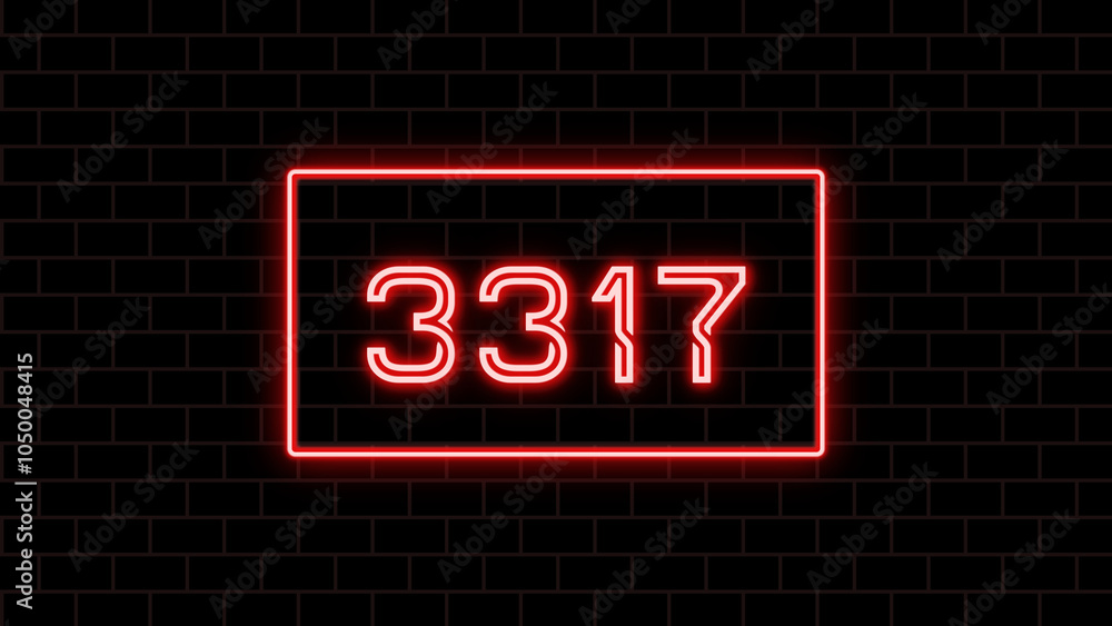3317年のネオン文字 3317年のネオン文字