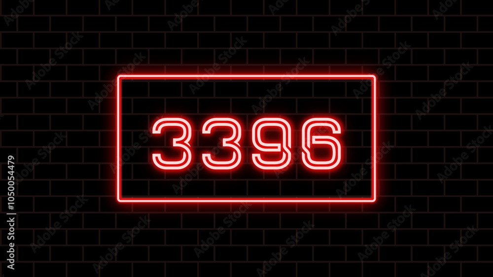 3396年のネオン文字 3396年のネオン文字