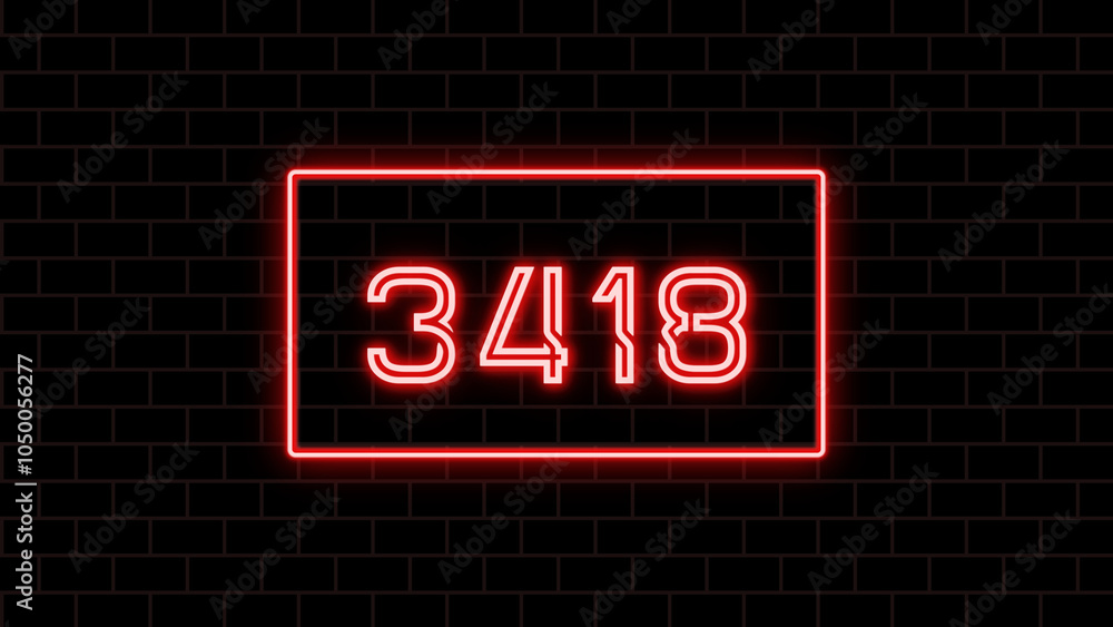 3418年のネオン文字 3418年のネオン文字