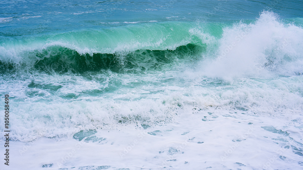 Rough sea, crested waves and foam 15 Rough sea, crested waves and foam 15
