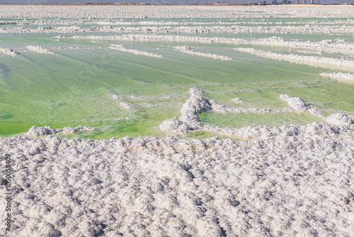 Natural scenery of Chaerhan Salt Lake, Qinghai, China photo